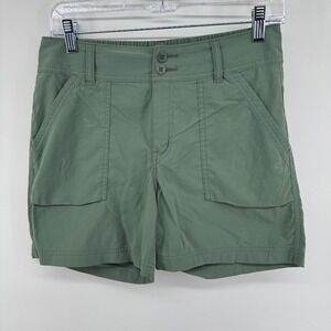 REI Co-op Shorts Women 30x4 Gray Cargo Hiking Outdoors Camping Sahara Quickdry